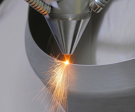 Metal joint built using various AM processes along the value chain